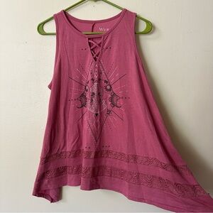 Boho Elephant Graphic Tank Top